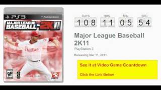 Major League Baseball 2K11 PS3 Countdown