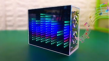 Boombox Speaker With 7 Band Spectrum Analyzer - Music Reactive LED Lights