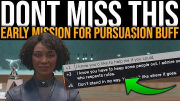 Starfield DONT MISS THIS EARLY MISSION FOR BUFFS - Starfield Persuasion Explained