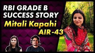 RBI Grade B Success Story MITALI KAPAHI (Selected in RBI GRADE B 2019)