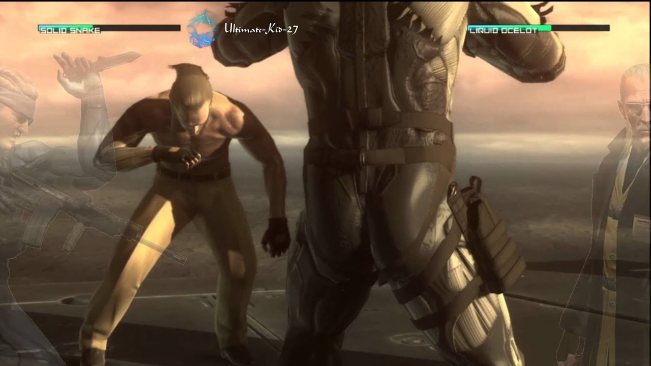 Metal Gear Solid 4 Boss Extreme. Final Fight, Liquid vs Old Snake ...