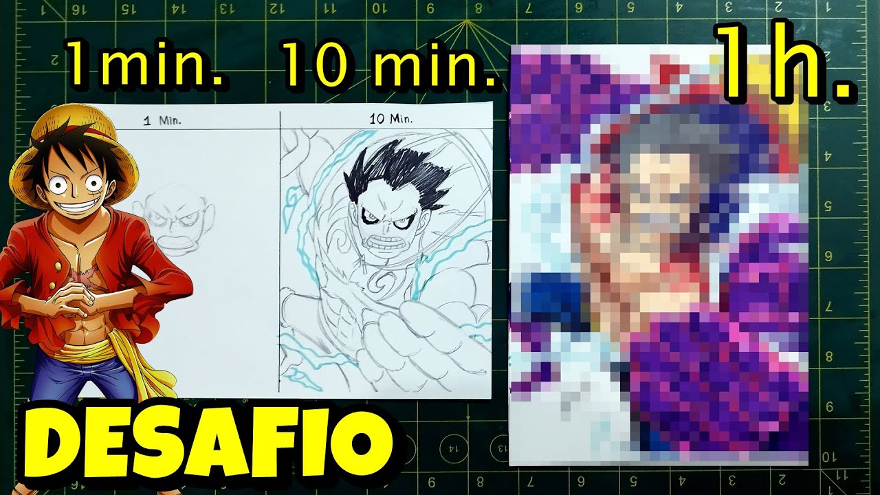 Monkey D. Luffy, Desenho, Anime One Piece em 2023  Coisas para desenhar,  Técnicas de desenho, Esboço de anime