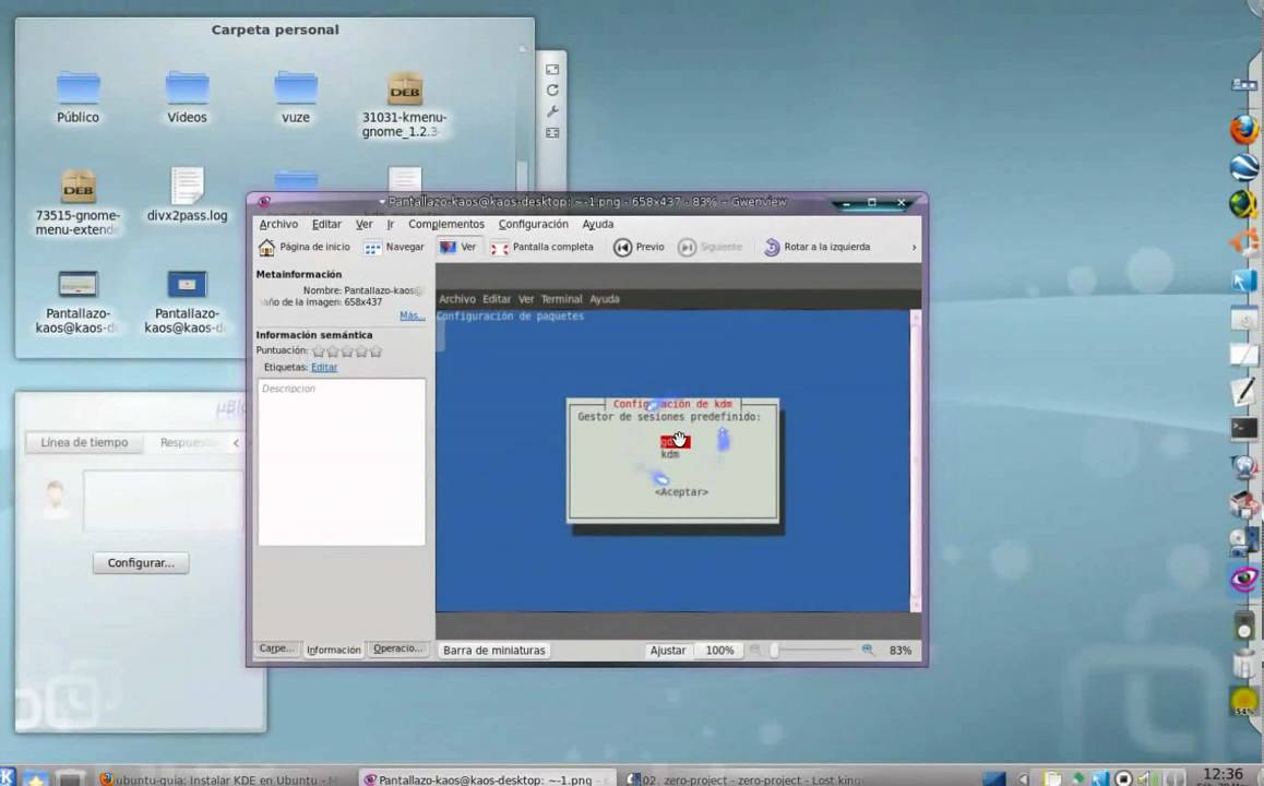 Instalar Kde En Ubuntu 10 04 Youtube