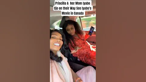 Priscilla &  her Mom Iyabo Ojo on their Way See Iyabo's Movie in Canada#jp2025#juma#priscilla#iyabo