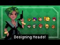 Pixel art class  character heads