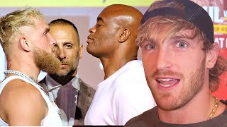 LOGAN PAUL NERVOUS FOR JAKE FIGHTING ANDERSON SILVA; ADMITS FIGHT IS "TOO DANGEROUS" FOR HIM