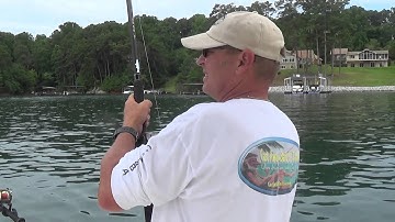 Trolling Leadcore for Stripers 6-28-2014