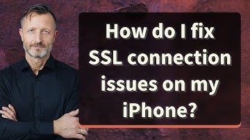 How do I fix SSL connection issues on my iPhone?