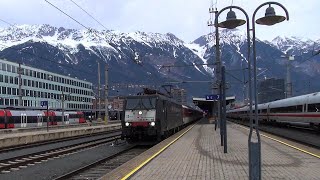 SBB Cargo International Class 189 102 departes with Alpen Express | 25 January 2020
