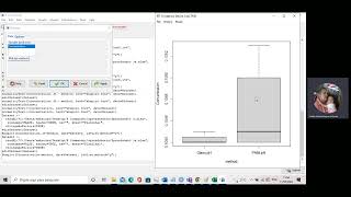 R Commander: Case study 3: Comparing two independent groups and looking for outliers