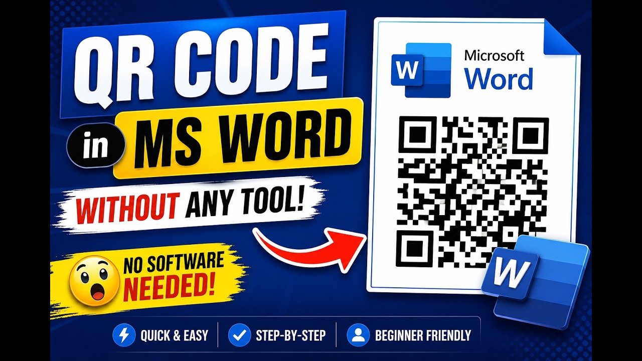 Code For Msworld How to Create QR Code in MS Word (No Software) 😲 | Easy Beginner Guide ...
