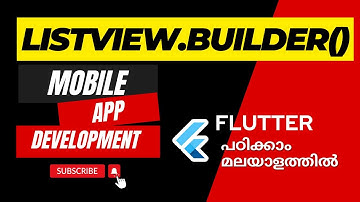 ListView.Builder | ListView.Separated | Flutter പഠിക്കാം മലയാളത്തിൽ |