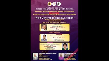 Inauguration ceremony of ATAL FDP on Next Generation Communication 20.- 20th - 25th January 2025
