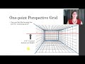 One Point Perspective Grid