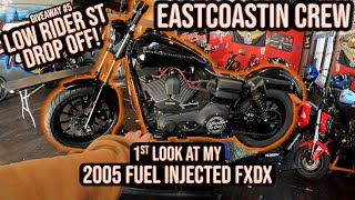 1ST LOOK AT MY FUEL INJECTED FXDX! (LOW RIDER ST DROP OFF)