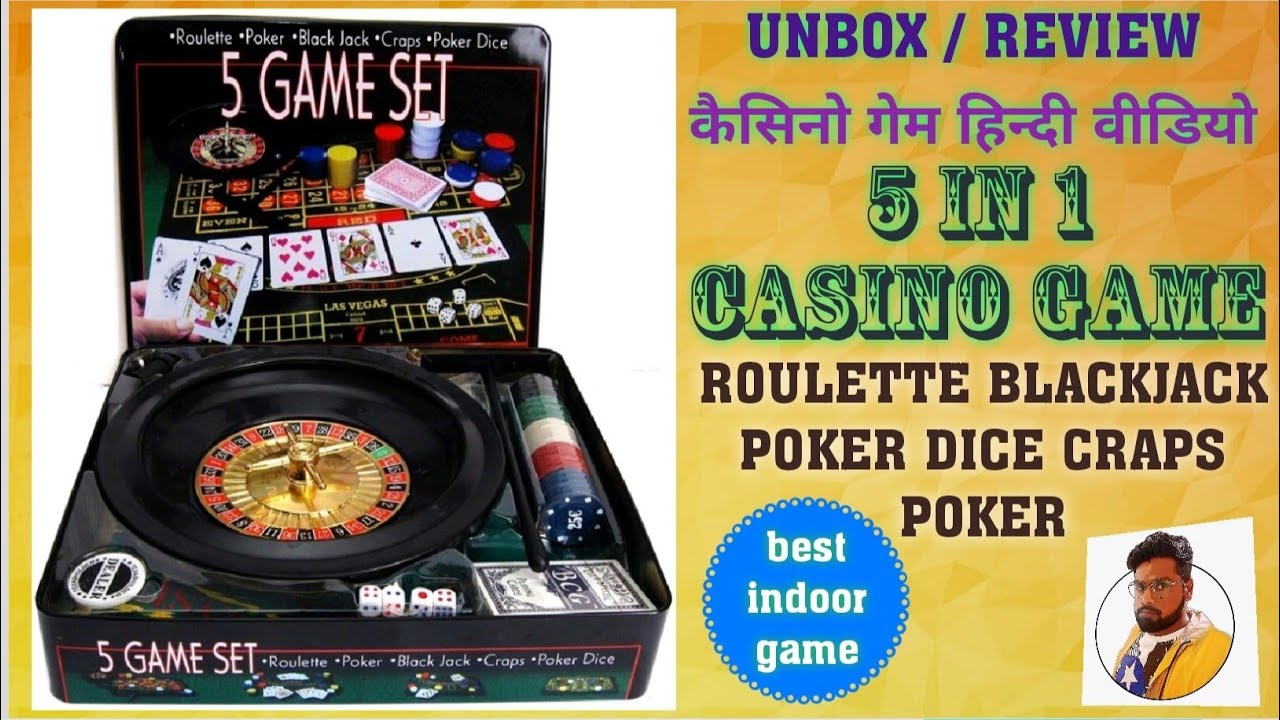 Casino Games Roulette Wheel Blackjack Texas Hold EM Craps Dice Play Mat Set 4in1 