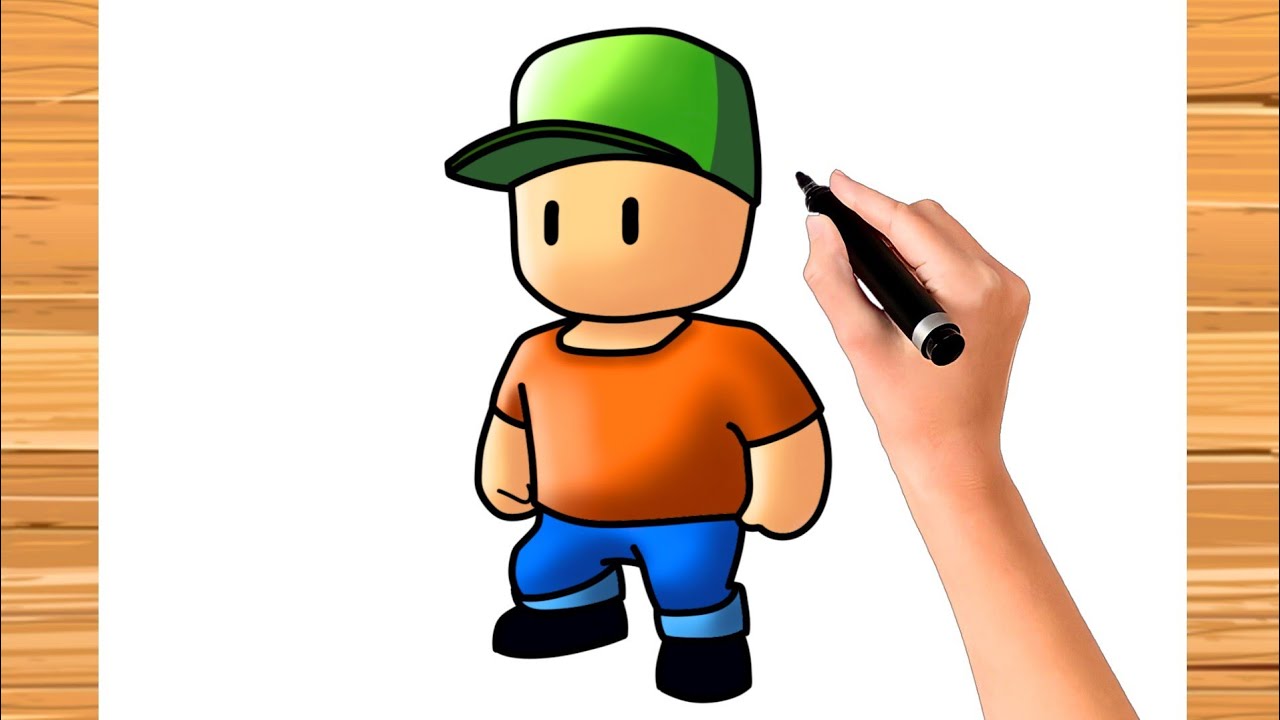 como desenhar o  de stumble guys - cómo dibujar stumble guys -  thptnganamst.edu.vn