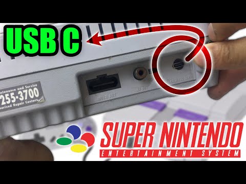 mod de USB C para SUPER NINTENDO super simple !