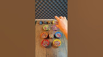 Colorful Beads ASMR ◀️ Reverse Action | Calming Sounds and Rainbow Drops