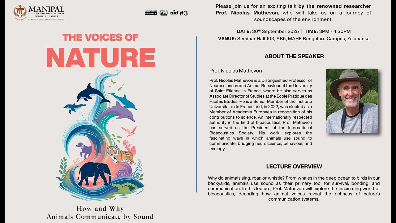 The Voices of Nature: How and Why Animals Communicate by Sound by Prof. Nicolas Mathevon,| MAHEBLR |