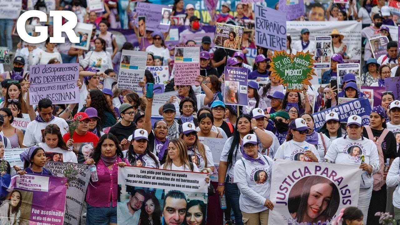 8M GDL: Mujeres alzan la voz contra violencia y feminicidios - YouTube