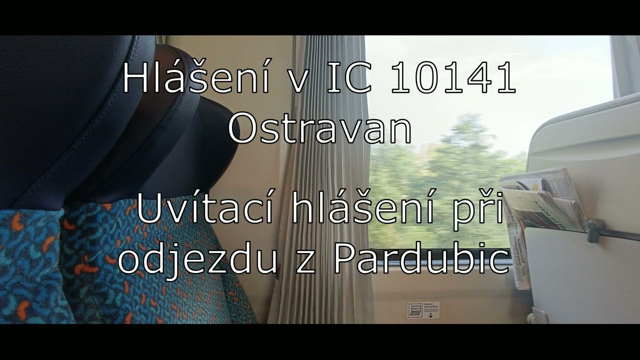 Hlášení ve vlaku (Andula): IC 10141 Ostravan v úseku Praha - Libeň až Ostrava - Svinov
