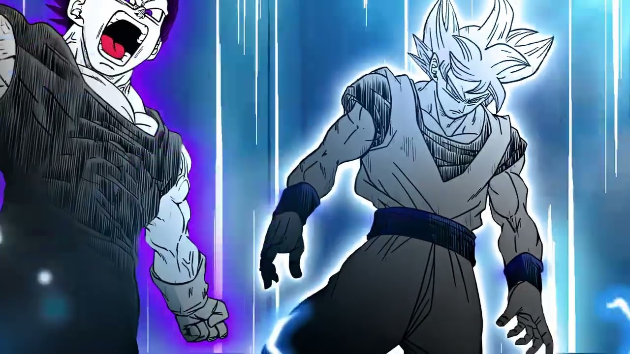 MUI Goku and Ultra Ego Vegeta - DBS Manga Animation (4K)