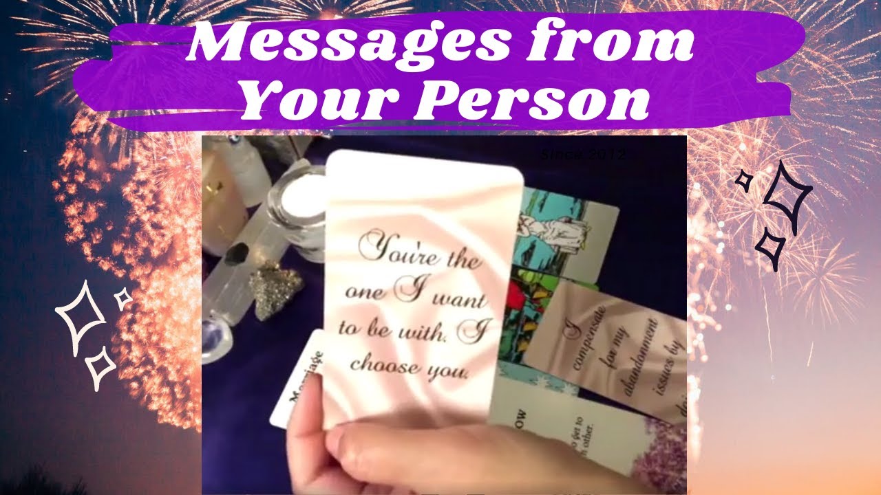 🥰💌 Messages From Your Person 💌🔮PICK A CARD READING Tarot Love Twin ...