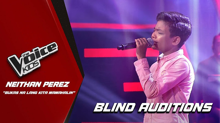 The Voice Kids: Neithan Perez's wows with 'Bukas Na Lang Kita Mamahalin' | Blind Auditions