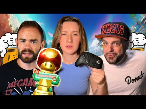 Teaching YouTubers How To Play Beerio Kart... (it was rough)