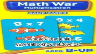 Books of Math War Multiplication Game Cards