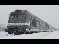 Les trains des neiges le dfil des locomotives diesels  brianon  railways in the french alps