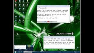 How to send a msg using cmd (XP only)