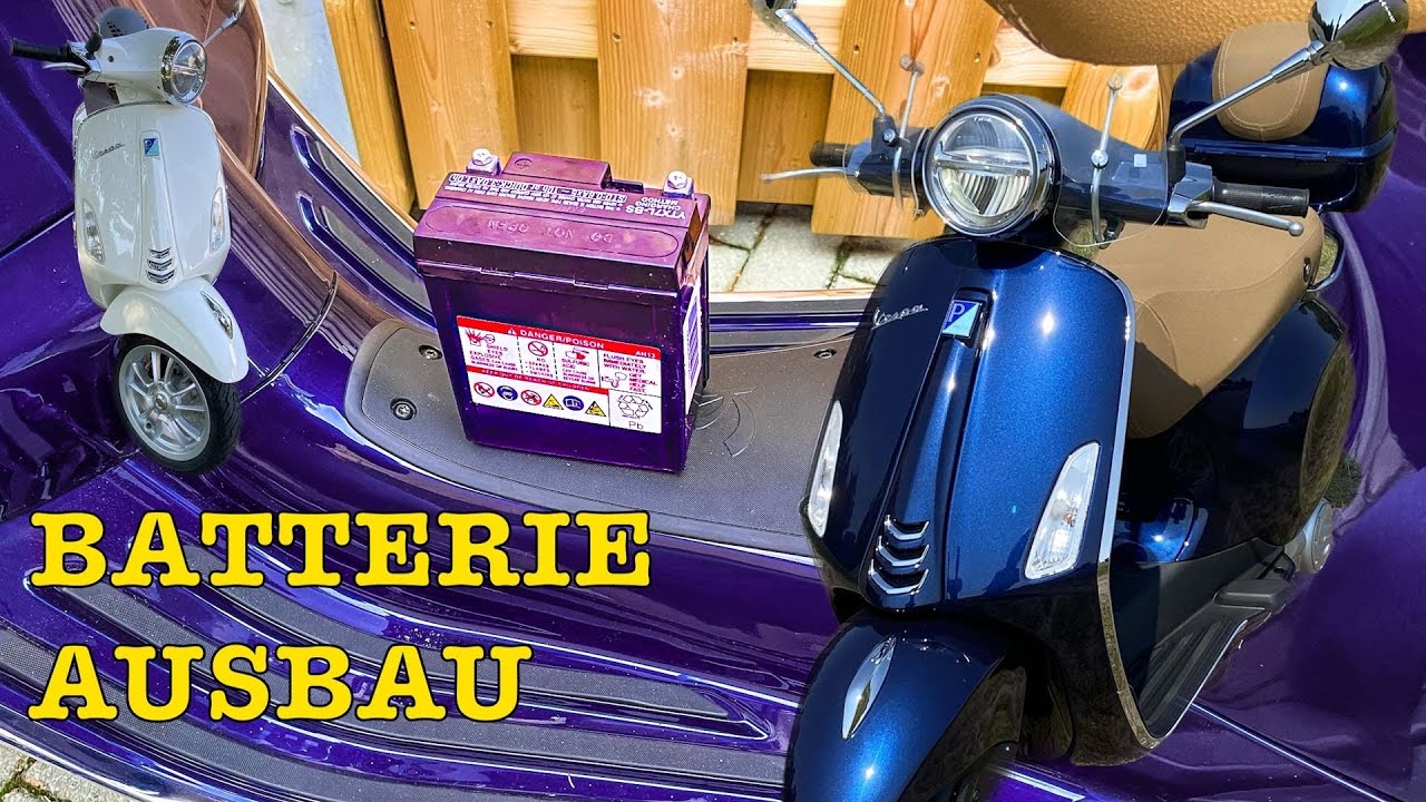 Lädt Sich Eine Roller Batterie Beim Fahren Auf Vespa Primavera / Vespa Sprint Batterie Wechsel in wenigen Minuten so