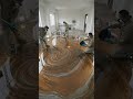 THIS TRIPLE FLOOR IS JUST INSANE! 😱❤️💙💚 Epoxy Luxury Floor #epoxy #shorts