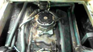454 330hp 7.4L Mercruiser big block cold start and running.