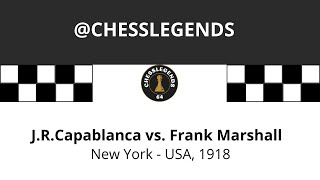 Capablanca vs Marshall. New York 1918. Rd-1 #chessgame #ajedrez #schach #chess #échecs #schach screenshot 4