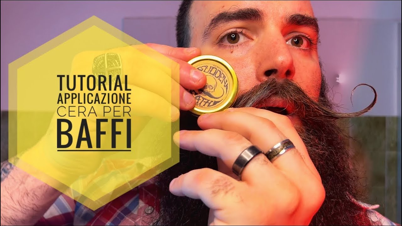 TUTORIAL APPLICAZIONE CERA PER BAFFI / SUDDEN DEATH BY DEATHGRIPWAX  #tutorial #mustachewax #baffi 