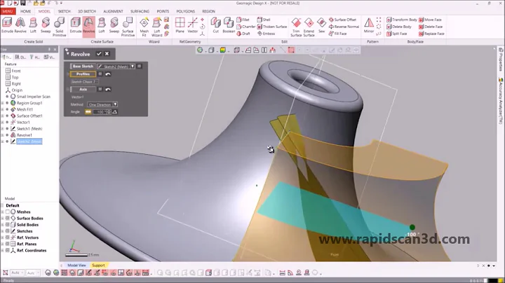 Reverse Engineering an Impeller with Geomagic Design X