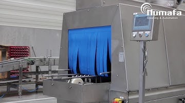 NUMAFA ECM Crate Washing System Including Airblow Section