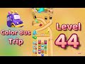 Color Bus Trip Level 44 Gameplay Walkthrough 🚍 Color Matching Puzzle Challenge | Mini Boss