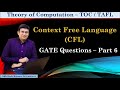 GATE Questions on Context Free Languages - Part 6