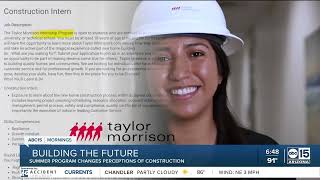 The construction industry is in dire need of workers in the future. Taylor Morrison has a solution.