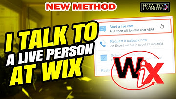 How do i talk to a live person at wix 2025