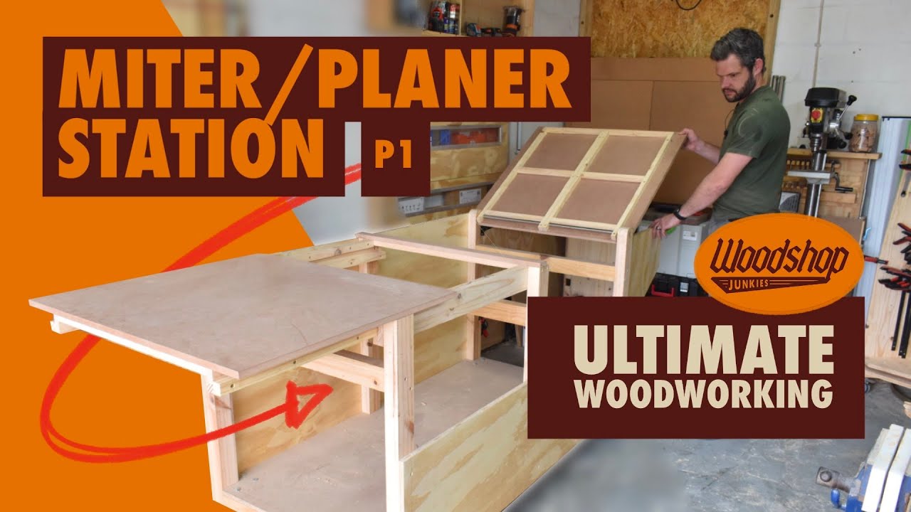 Ultimate Small Woodworking Workshop - Planer/Miter Bench NEW Design! P1 ...