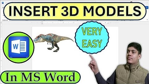 How to Insert 3D Models in MS Word. Create 3D Models in MS Word.