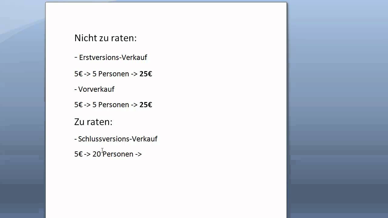 Das Verkaufs-Konzept! Die beste Art deine Software zu verkaufen!