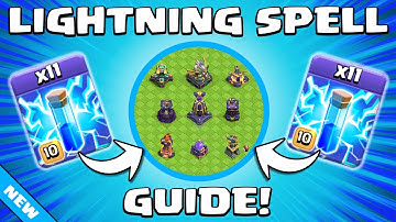NEW TH15 ZAP QUAKE GUIDE! Lightning Spell vs Every Defense in Clash of Clans