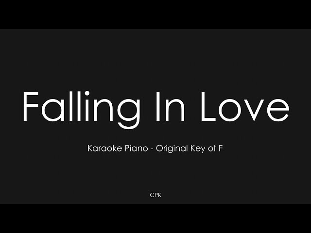 Phil Wickham - Falling In Love | Piano Karaoke [Original Key of F] class=