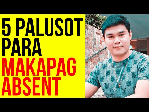 Video: Paano Magpaputok Para Sa Absenteeism